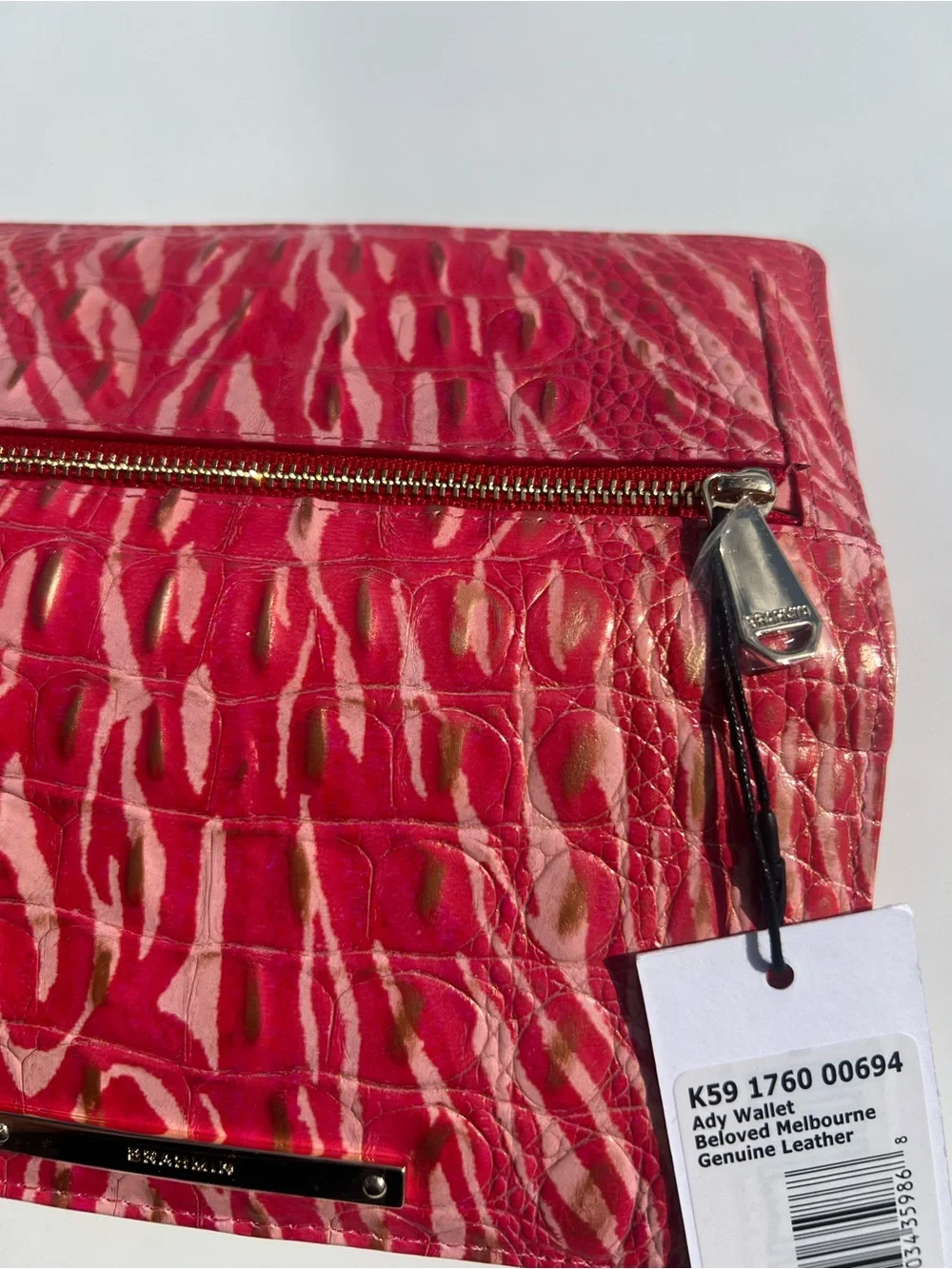 Brahmin Ady Beloved Pink/Gold Leather Wallet❣️